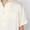 Brushed Silk Button Up