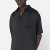 Brushed Silk Button Up