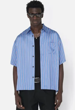 Brushed Silk Button Up