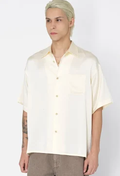 Brushed Silk Button Up
