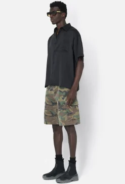 Brushed Silk Button Up