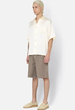 Brushed Silk Button Up
