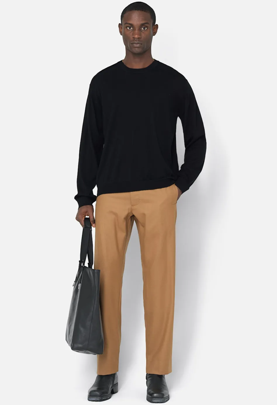 Cashmere Wool Blend Crew