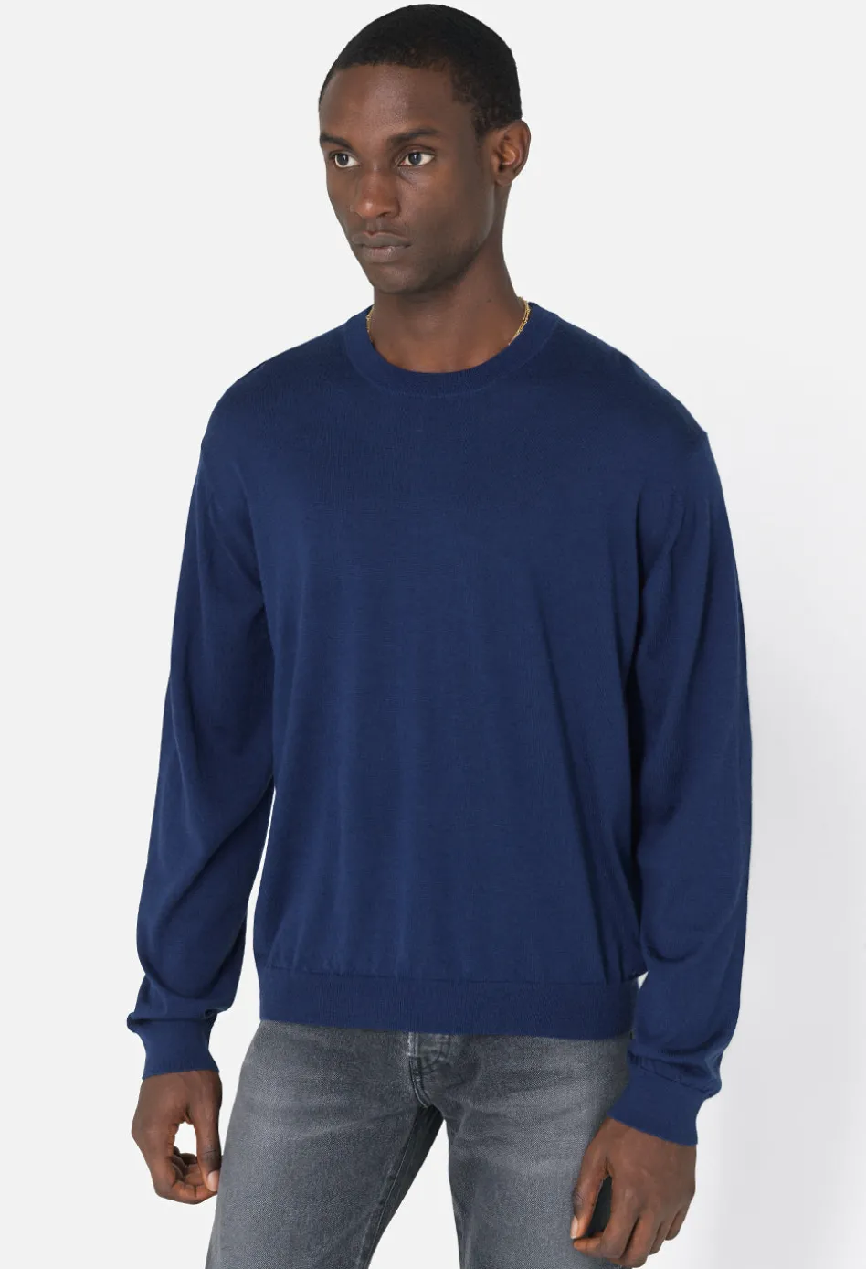 Cashmere Wool Blend Crew