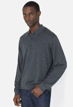 Cashmere Wool Blend Polo