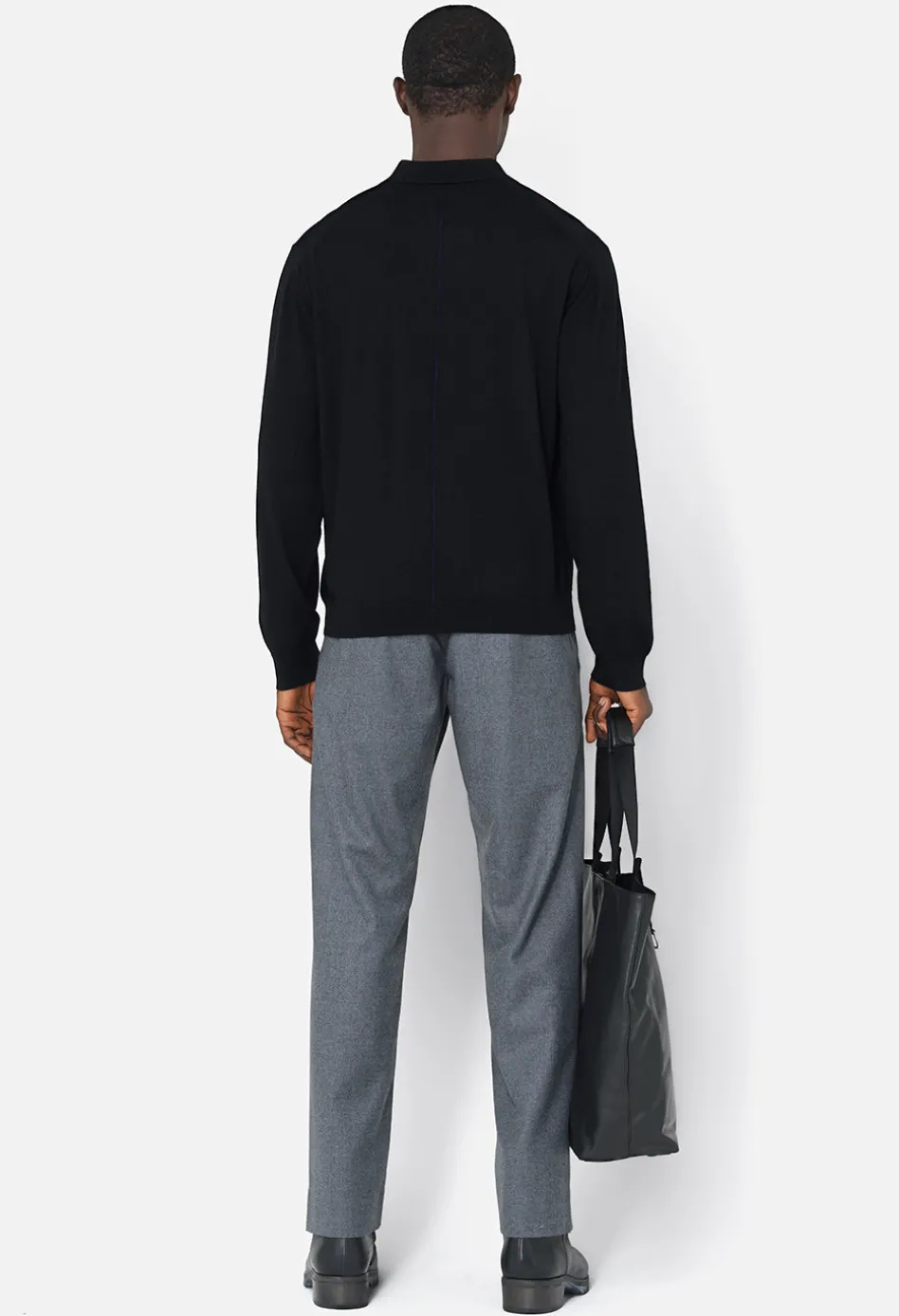 Cashmere Wool Blend Polo