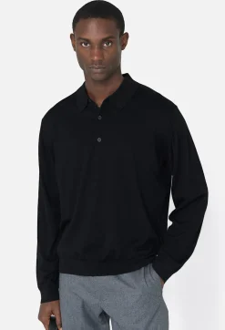 Cashmere Wool Blend Polo