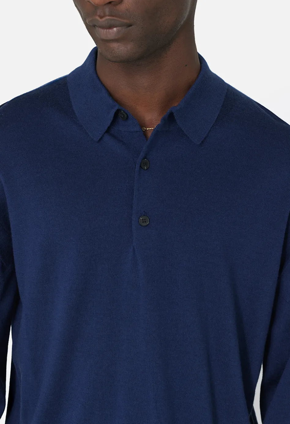 Cashmere Wool Blend Polo