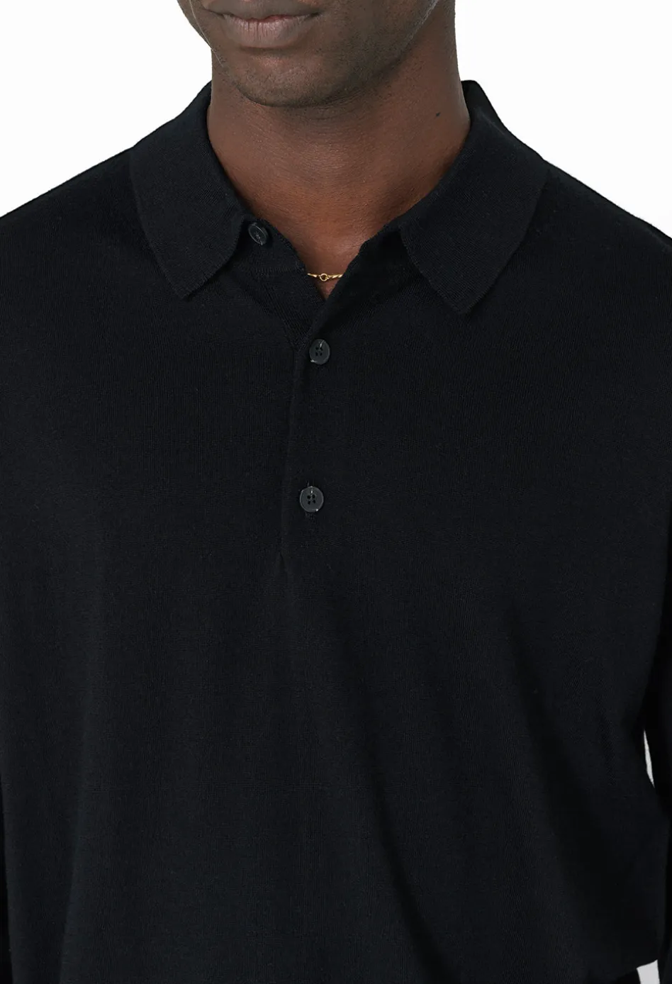 Cashmere Wool Blend Polo