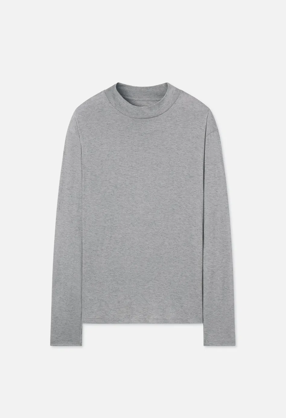Cotton Cashmere Mock Neck