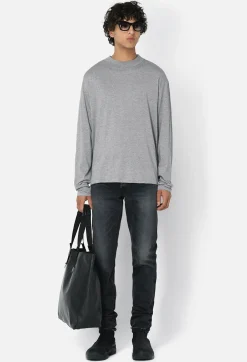 Cotton Cashmere Mock Neck