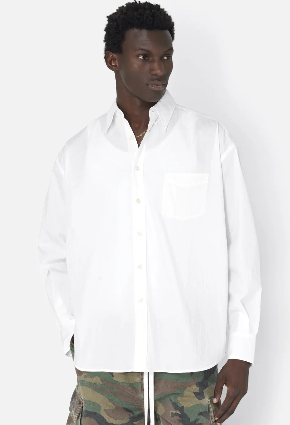 Crinkled Kimono Shirt
