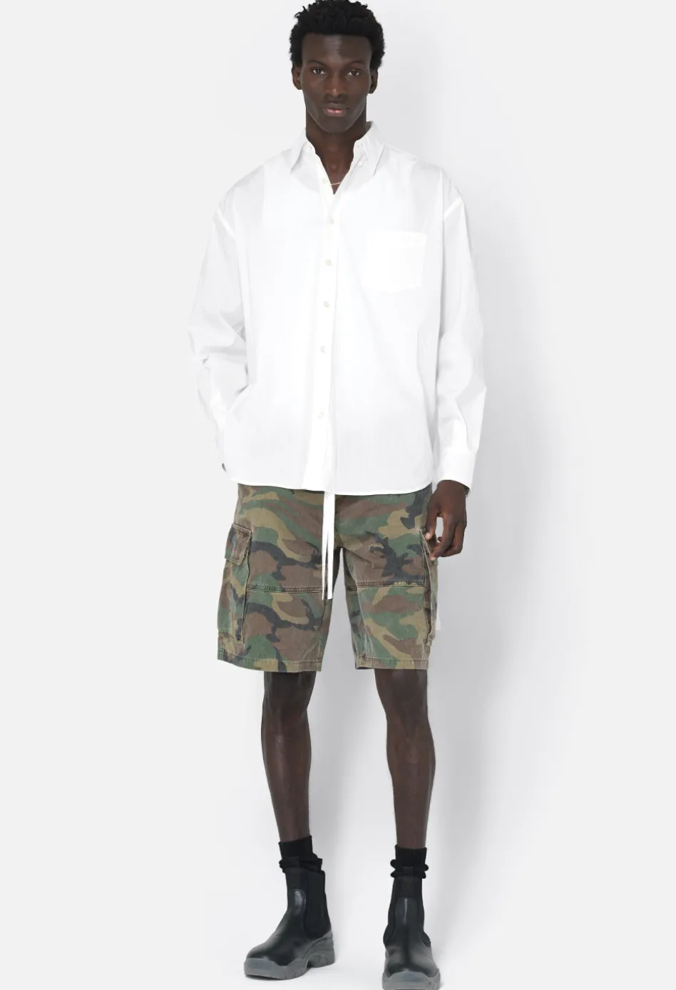 Crinkled Kimono Shirt