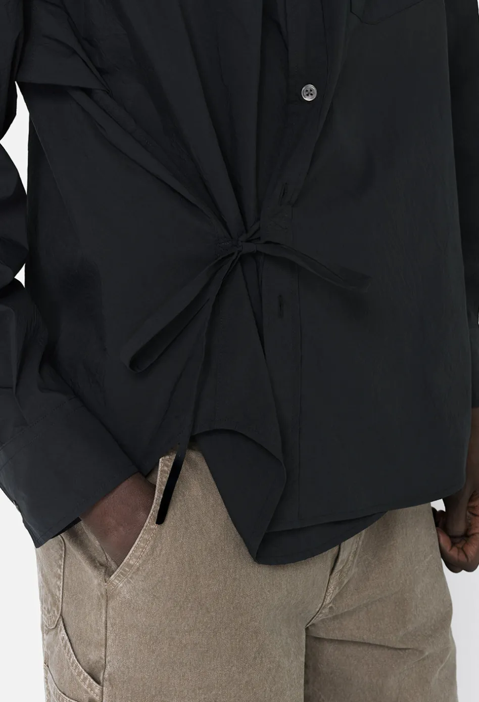 Crinkled Kimono Shirt