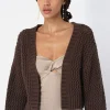 Foam Boucle Cropped Cardigan