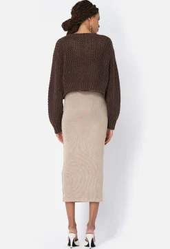 Foam Boucle Cropped Cardigan