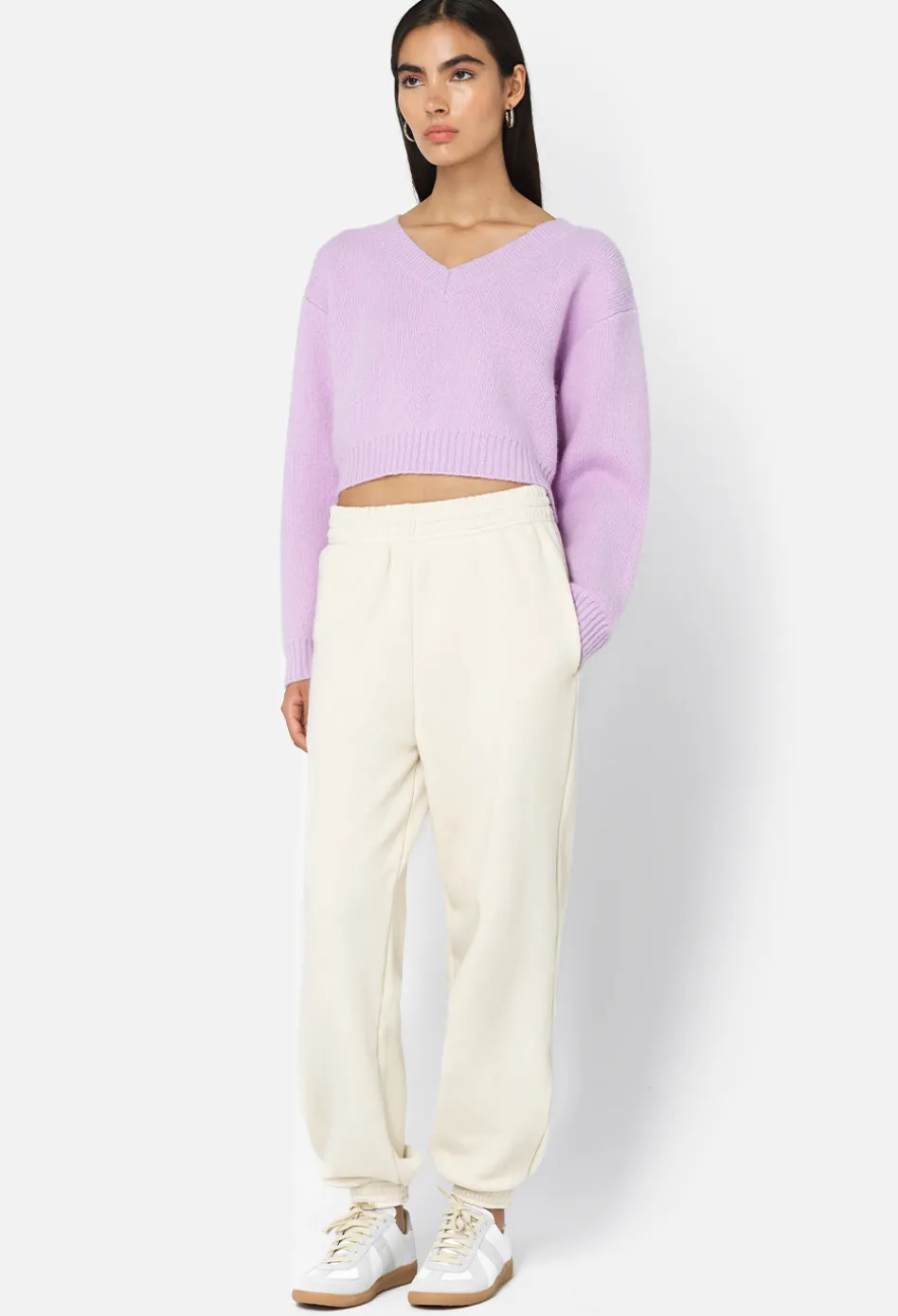 Foggy Wool V Neck Sweater