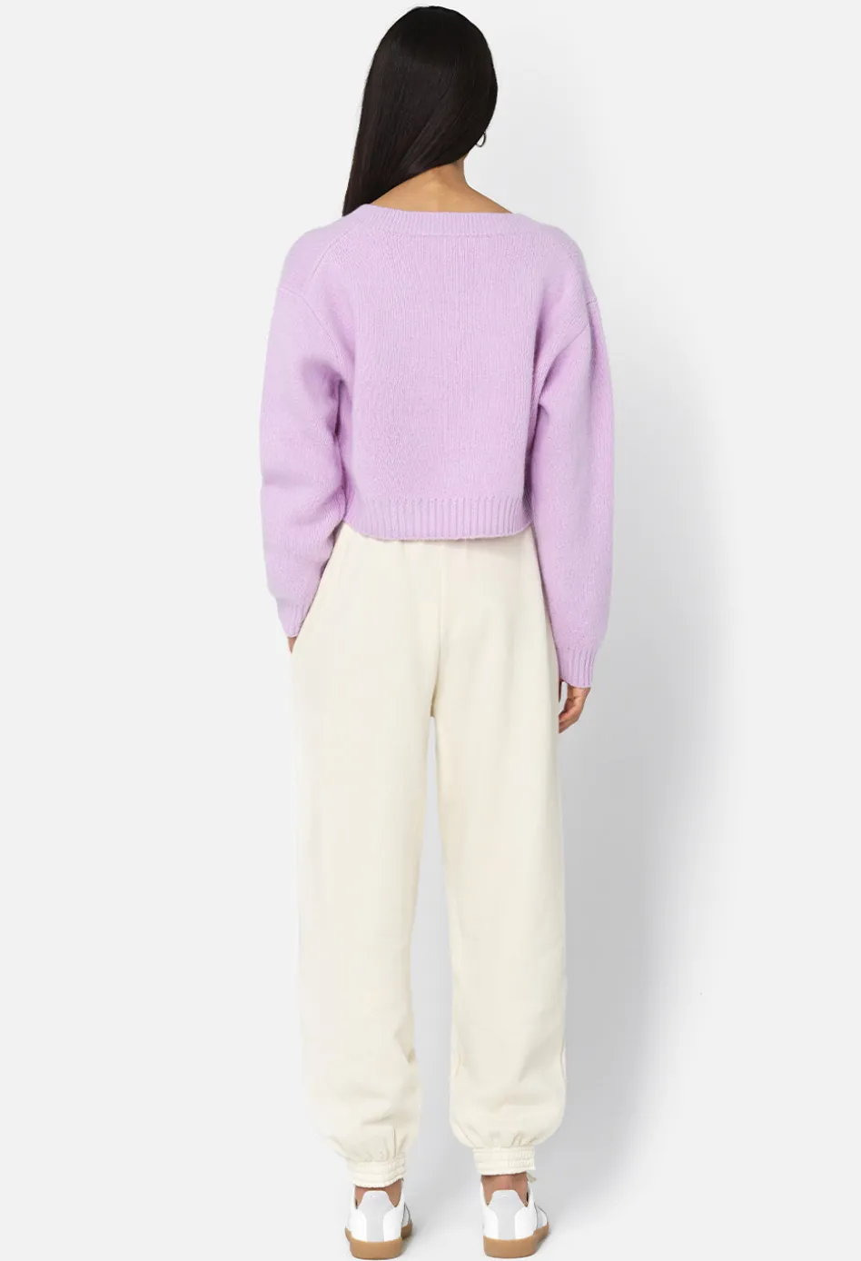 Foggy Wool V Neck Sweater
