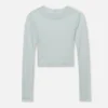 Gauze Rib LS Cropped Tee