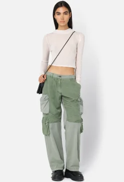 Gauze Rib LS Cropped Tee