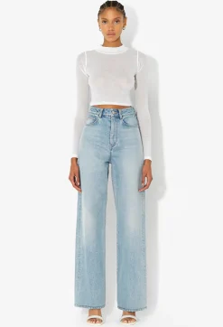 Gauze Rib LS Cropped Tee
