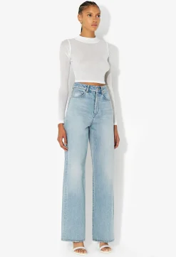 Gauze Rib LS Cropped Tee