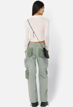 Gauze Rib LS Cropped Tee