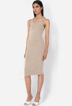 Gemini Rib Bandeau Dress
