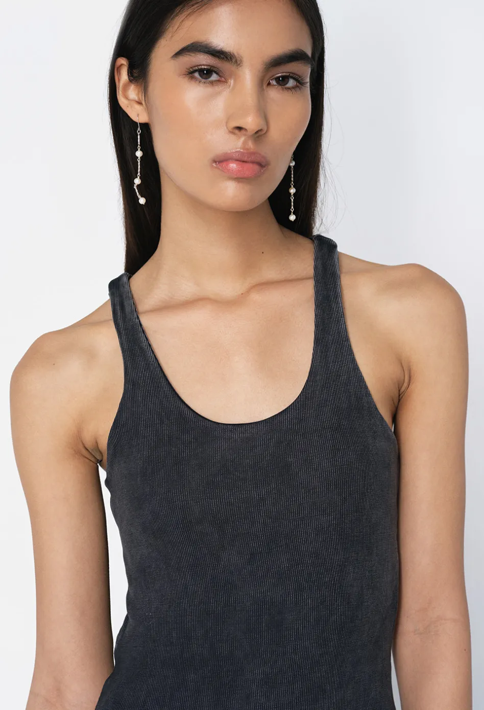 Gemini Rib Bandeau Dress