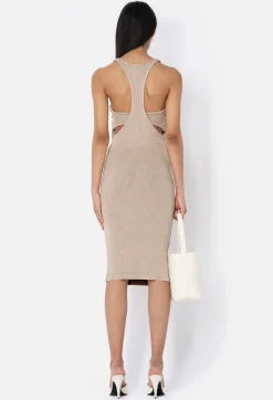 Gemini Rib Bandeau Dress