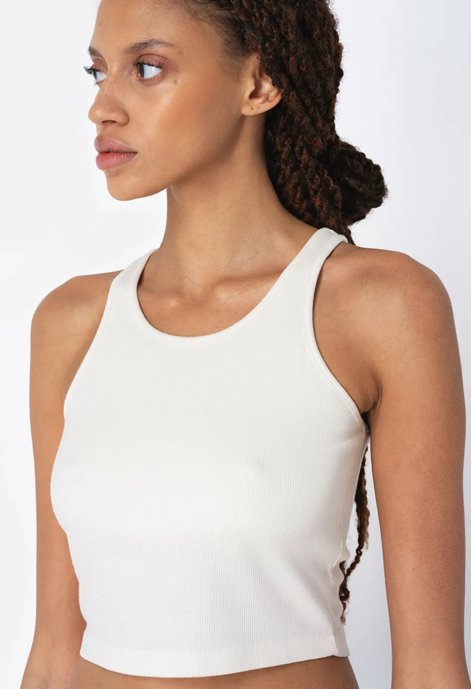 Gemini Rib Cropped Tank