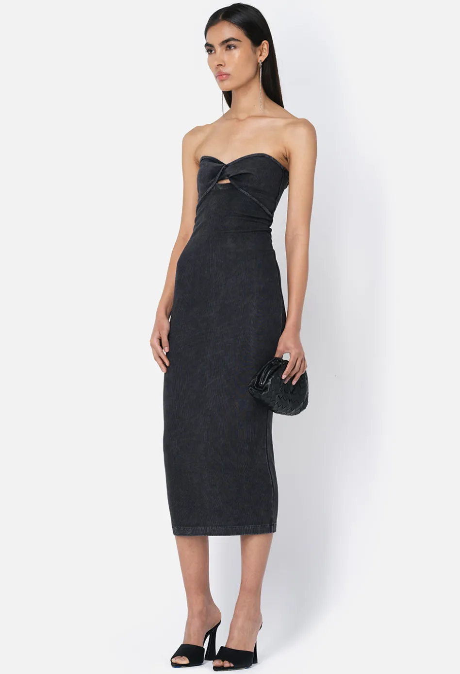 Gemini Rib Twist Dress