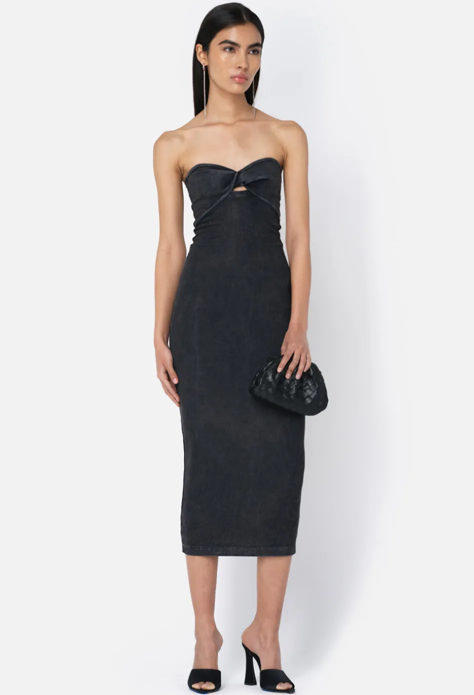 Gemini Rib Twist Dress