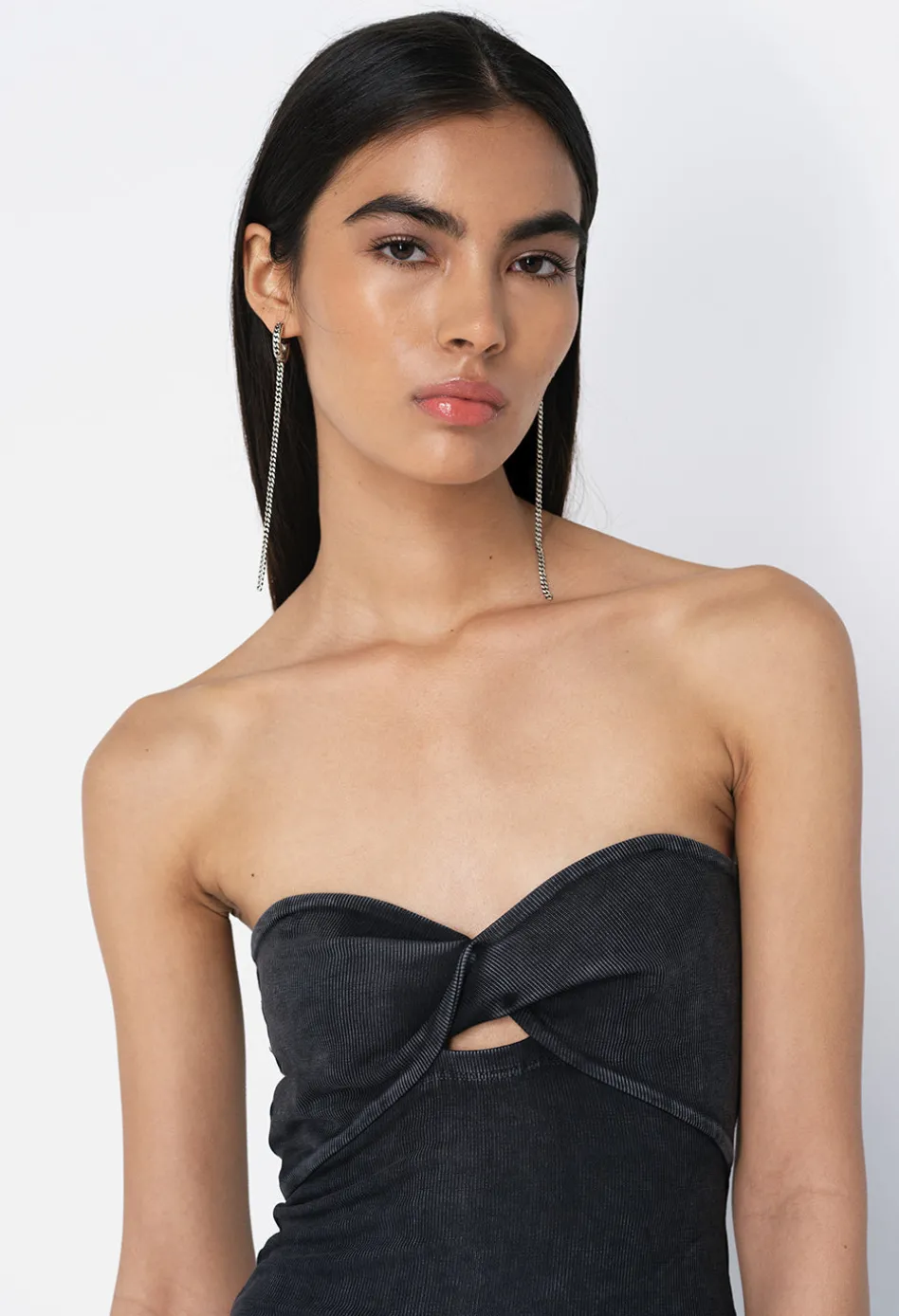 Gemini Rib Twist Dress