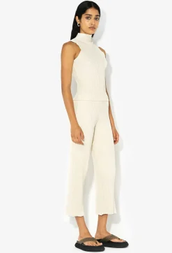 Ginza Rib Cropped Pant