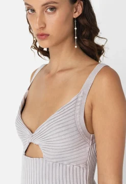 Ginza Rib Twist Dress