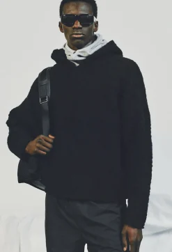 Glitch Jacquard Poncho