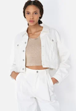 Hickory Cropped Denim Jacket