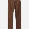 High Rise Straight Moleskin Pant