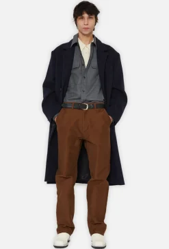 High Rise Straight Moleskin Pant