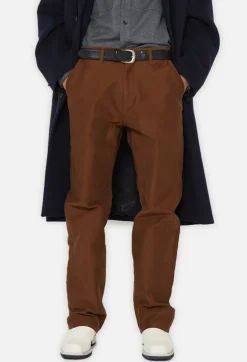 High Rise Straight Moleskin Pant