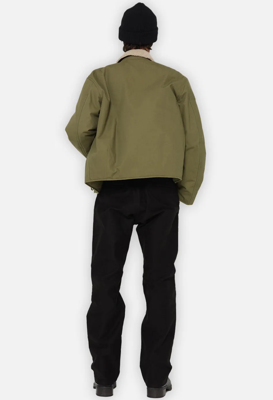 High Rise Straight Moleskin Pant