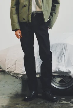 High Rise Straight Moleskin Pant