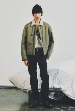 High Rise Straight Moleskin Pant
