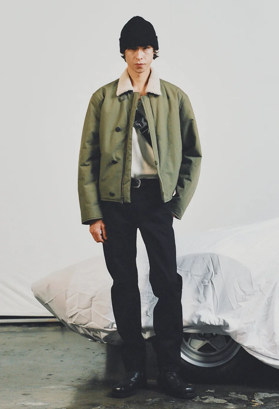 High Rise Straight Moleskin Pant