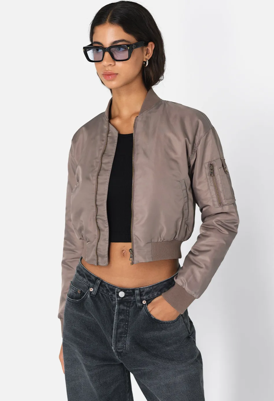 Hunter Cropped Bomber