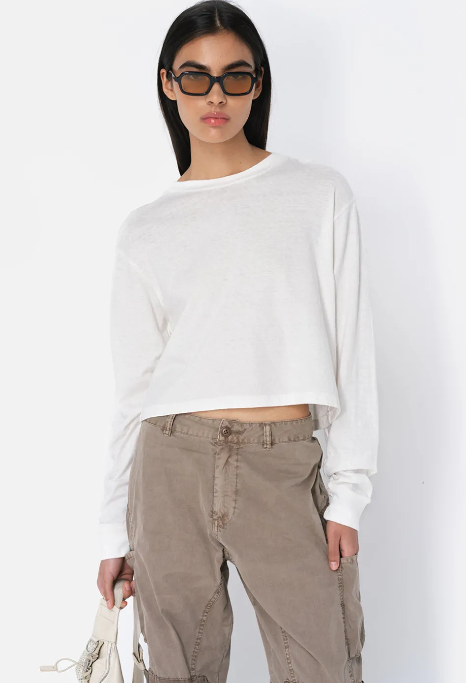 Jersey LS Cropped Tee