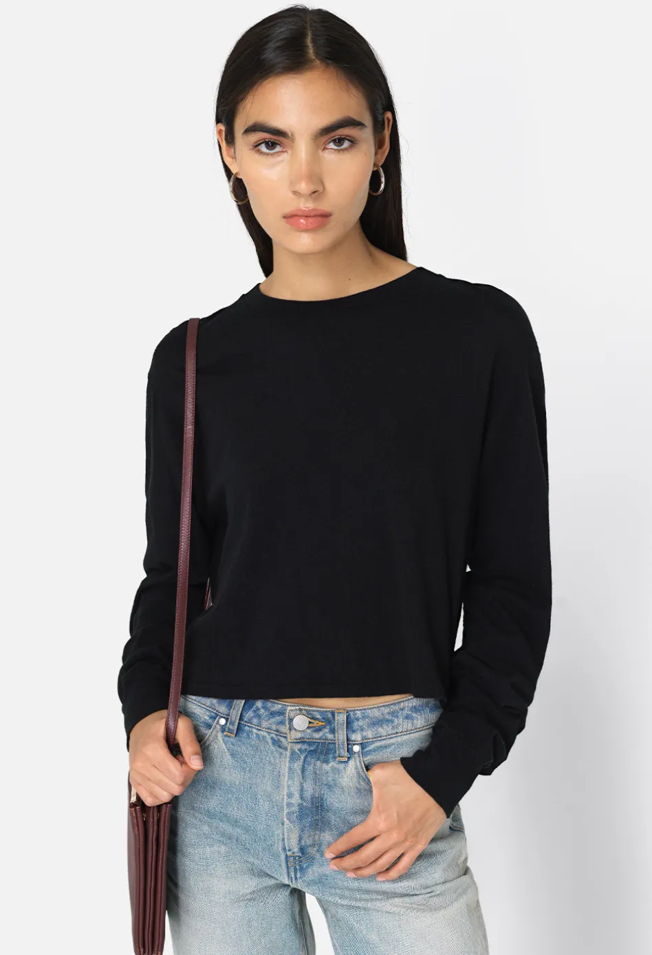 Jersey LS Cropped Tee