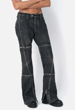 Leather Biker Pants