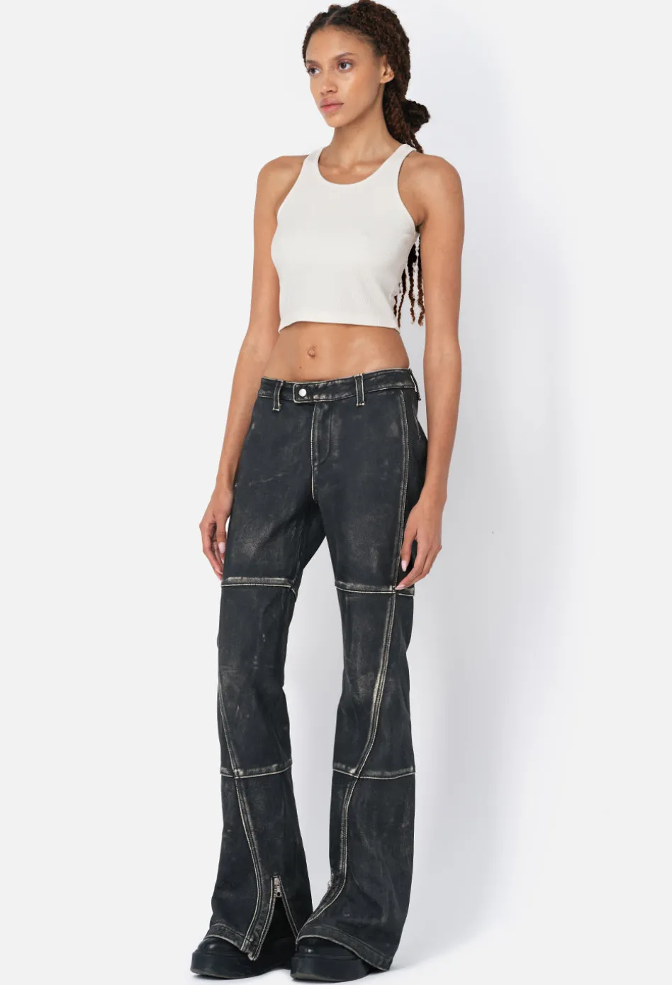 Leather Biker Pants